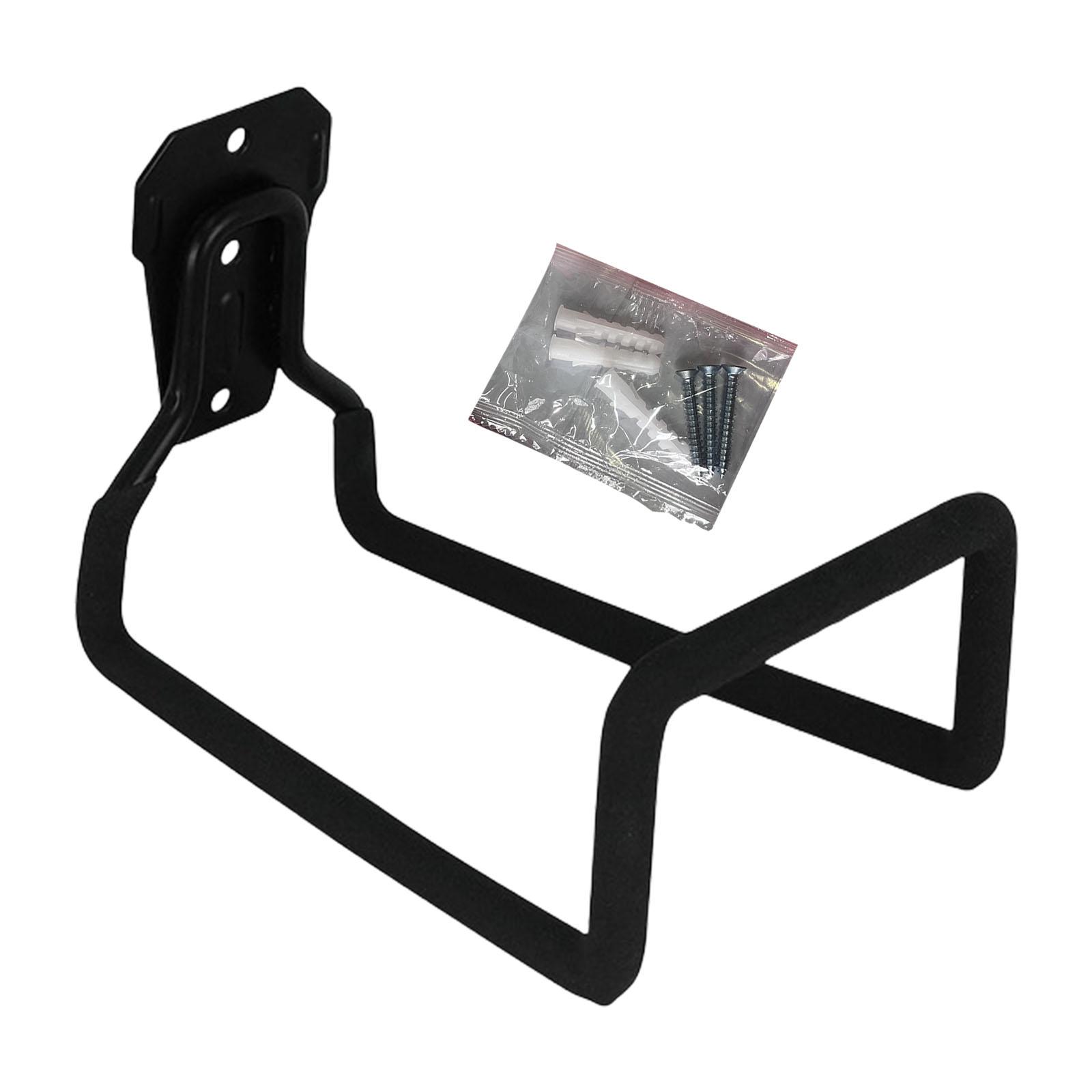 

Sturdy Metal Water Hose Holder for Wall Mounting Space Saving Storage Hook Rust Proof Hanger for Outdoor Garden Use чорний