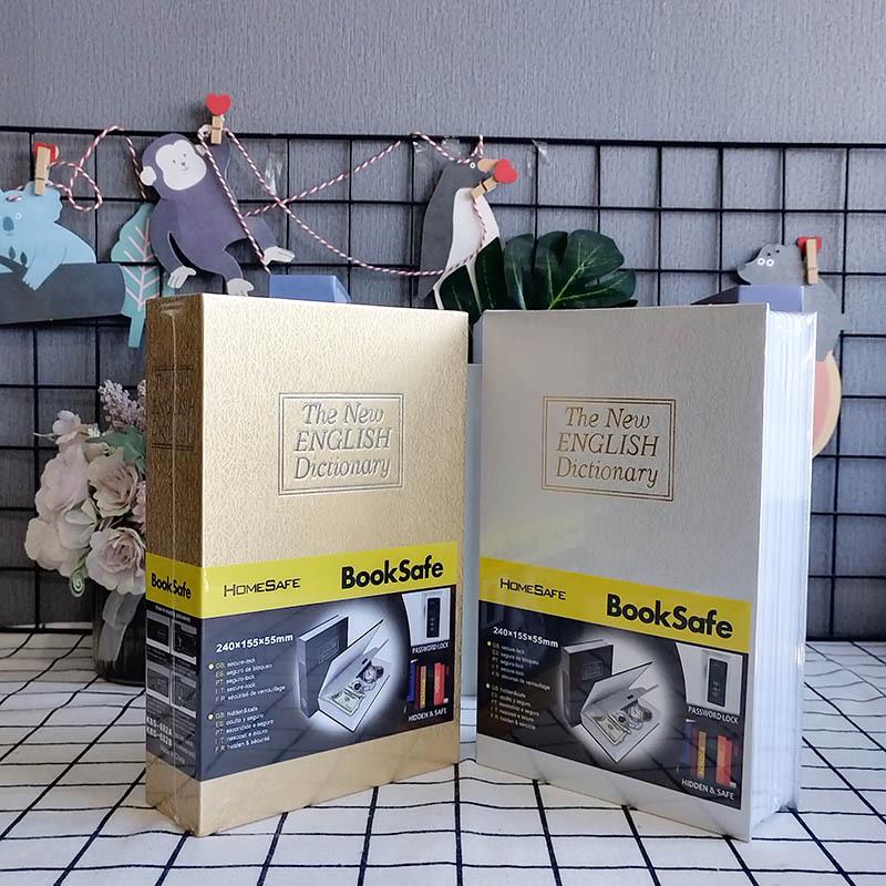 Dicționar din plastic cu seif tip carte cu încuietoare cu combinație