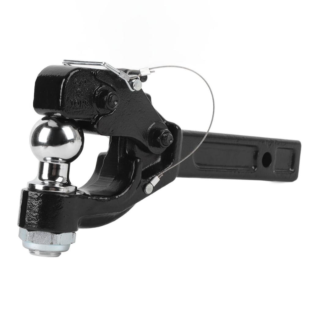 Deichselhaken mit 2-Zoll-Anhängerkupplungskugel 16000 lbs 15 Zoll Länge Receiver-Mount-Kombination Anhängerkupplung für Auto SUV Pickup