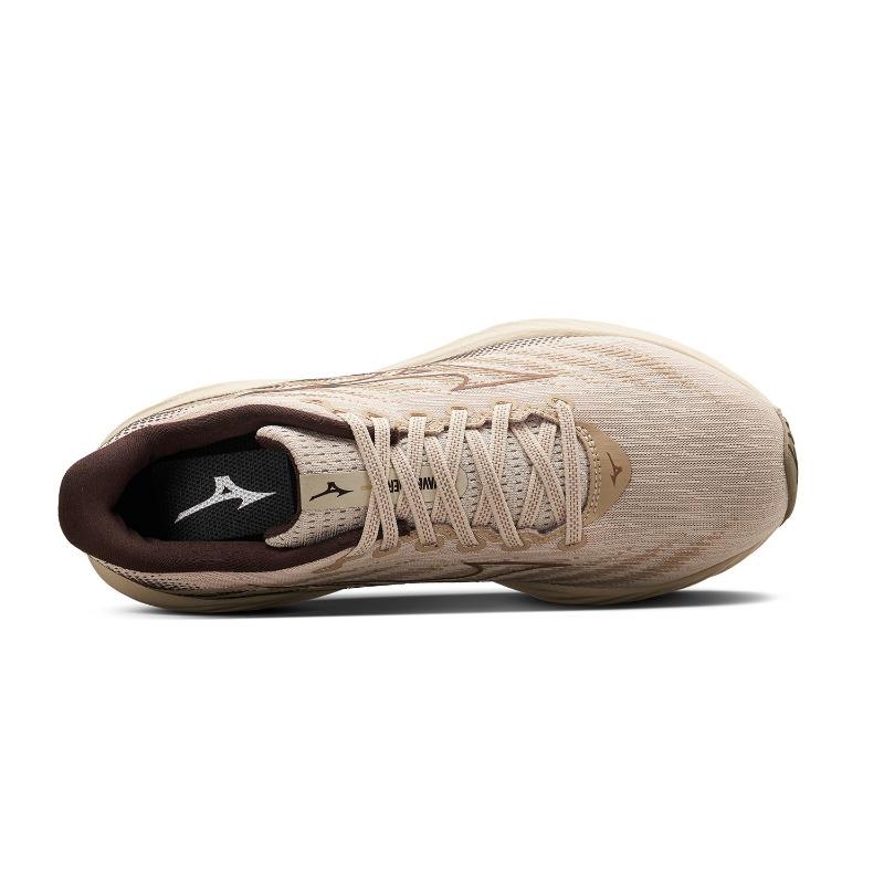 Mizuno Wave Rider 28 Unisex Low-Top Running Shoes Beige Brown J1GC240561