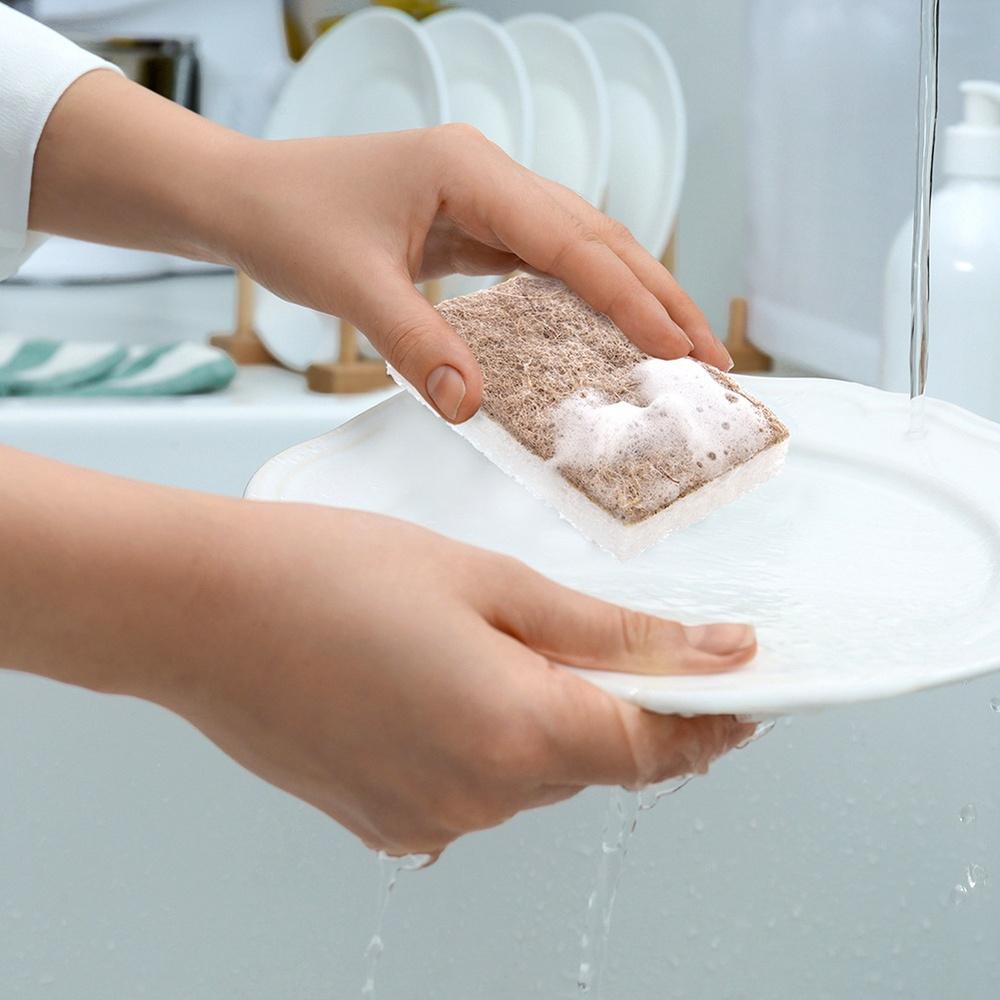 2x Gąbka Kuchenna Zmywak do Czyszczenia Szorowania Naczyń Powierzchni EKO
