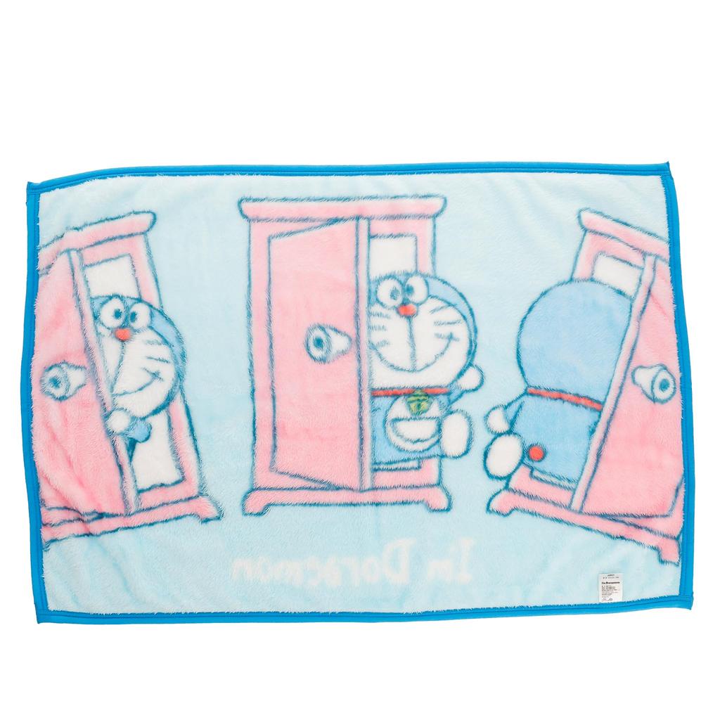 Marushin Doraemon Door 70cm H x 100cm Cold Weather Product 2885004400 I'm Doraemon/Anywhere Throw, W, Polyester, Cute, Fluffy, Stylish, Protection,
