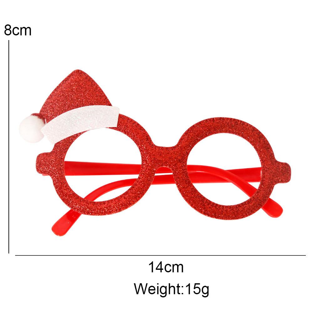 Christmas Santa Whimsical Glasses In Cartoon Style Perfect For Holiday Celebrations