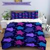 3pcs Turtle Pattern Bedding Set, Breathable and Soft, Suitable for All Seasons, Ideal for Home Use, Suitable for Bedroom Decor 21129