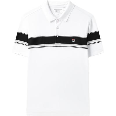 Color Block Poloshirt Herren Oberteile Weiß F11M321105FWT
