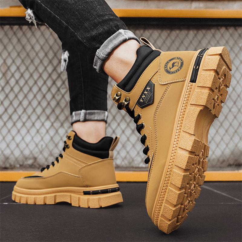 Fashion CYYTL Mens Boots Casual Shoes Cowboy Winter Combat Tactical Motorcycle Chelsea Ankle Work Outdoor Hiking Designer Luxury Leather