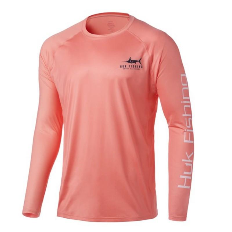 HUK Fishing Clothes Sunscreen Moisture Absorption Quick-drying Men's Outdoor Ultraviolet Protection Long-sleeved