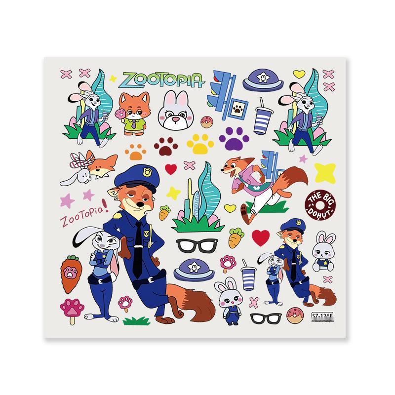 

Zootopia Cute Cartoon Stickers: Judy & Nick for DIY Phone Cases, Tablets, Journals
