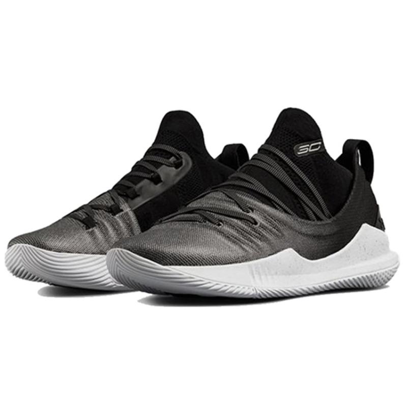 Under Armour Curry 5 Black Silver Sneakers 3020657-101