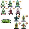 Ksz 723 Ninja Turtles Dafengqi Novelty Miniature Building Blocks Toy Abs Plastic Diy Export Type