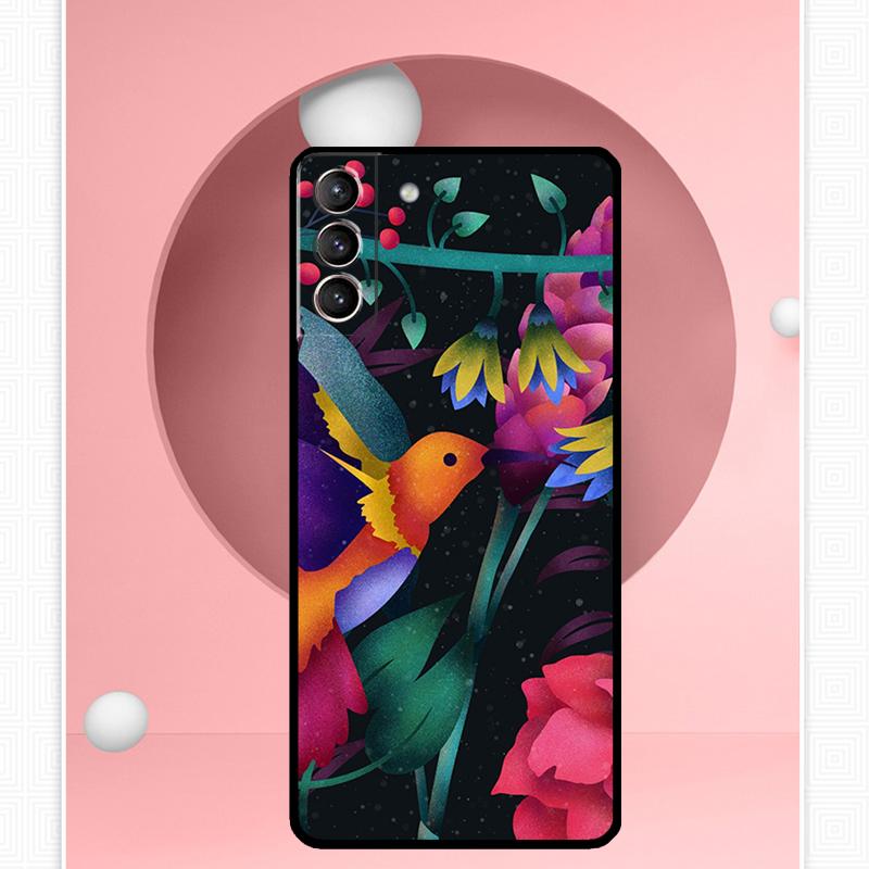 Hummingbird Case For Samsung Galaxy S24 Ultra S20 S21 S22 S23 S25 Ultra S9 S10 Plus S25 FE Cover Funda
