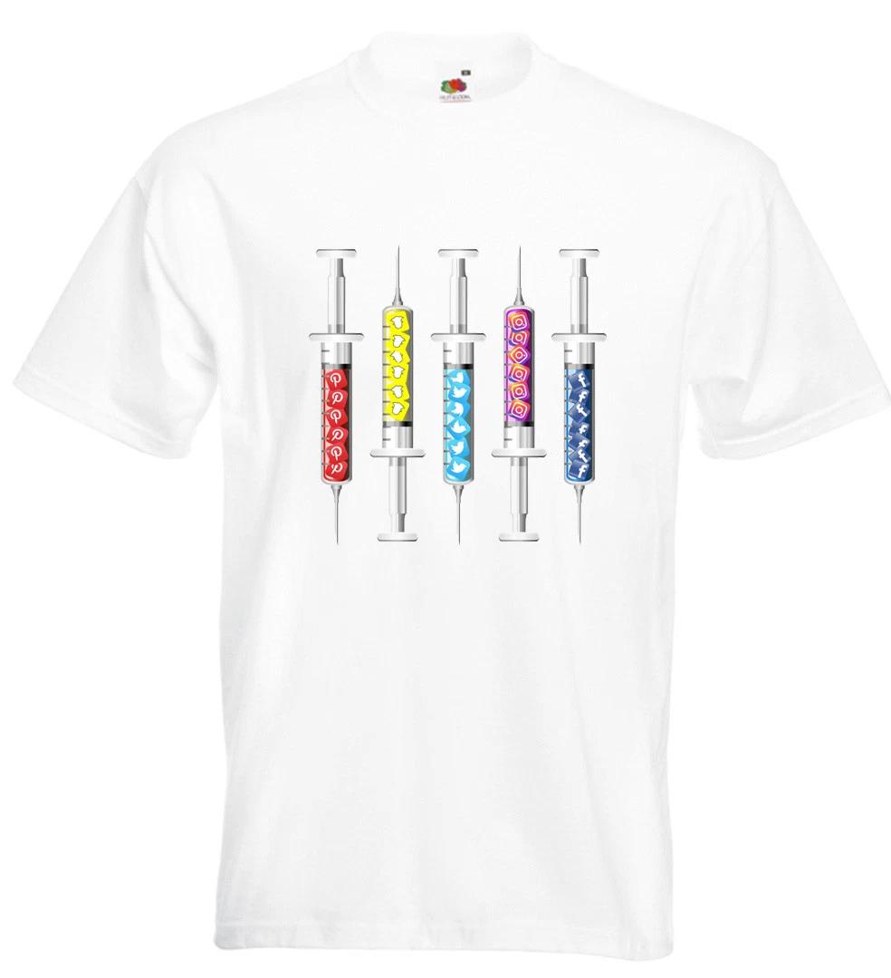 

Addicted To Social Media T Shirt Exit Through the Gift Shop Banksy Facebook 4XL