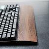 Solid Black Walnut Wrist Rest Anti-Slip Ergonomic Palm Rest Keyboards Space-Saving Durable Design for Office Gaming & Long Typing Sessions 44/36cm