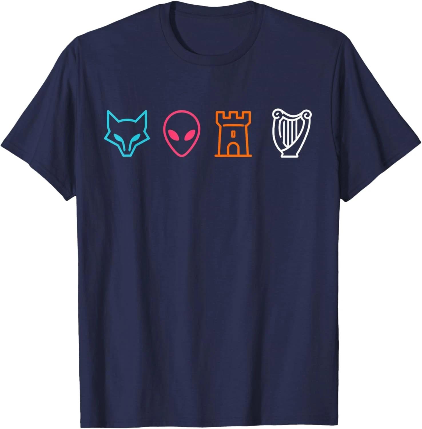Funny Spurs Fox Alien Castle Harper Unisex T-Shirt XS