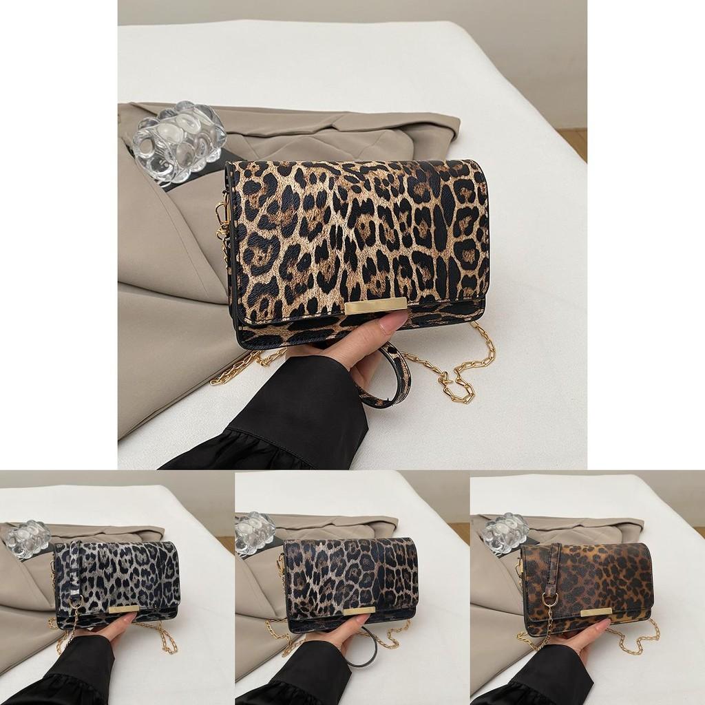 Fashionable Pu Small Square Bag With Unique Leopard Print For Everyday Use