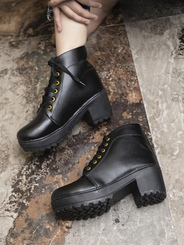 Shoetopia Girls Bt-601 Black Ankle Boot - 5 Uk (Girls-Bt-601-Black) 5 UK чёрный