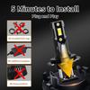 Big Power Canbus H7 H18 LED Headlight Bulbs 25000LM Plug and Play 1:1 Replace for Car Lights 6000K