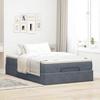 VidaXL Ottoman Bed Frame and Mattress Dark Grey 120x200 Cm Velvet, Bed Frame, Upholstered Bed Frame, Bed Frame 3311178