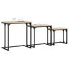 Coffee Tables, Nesting, 3 Pcs, Sonoma Oak