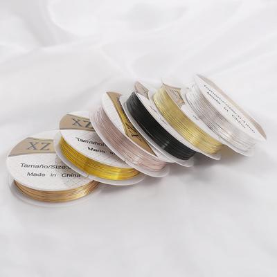 0,2–0,8 mm farbkonservierender Kupferdraht zur Vervollständigung des Designs. Kupferfarbkonservierende Linien für handgefertigte Schmuckperlen aus Kupferschmuck