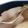 GUCCI 498156 Small Chain GG Supreme Be leather Padlock Shoulder Bag beige leather Women Used