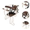 Kids Bike Seat Stable Portable with Backrest Protective Child Rear No Belt