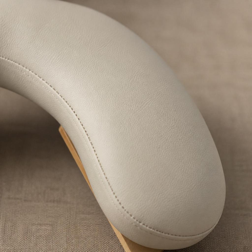 Manicure Hand Pillow with Wooden Base | Foldable SpaceSaving Design, Ergonomic Curved Support, Nail