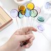 1pc Glass Dinnerware Spoon Tea Dessert Coffee Ice Cream Accessories Bar Tools New Long Handle Kitchen Accessories