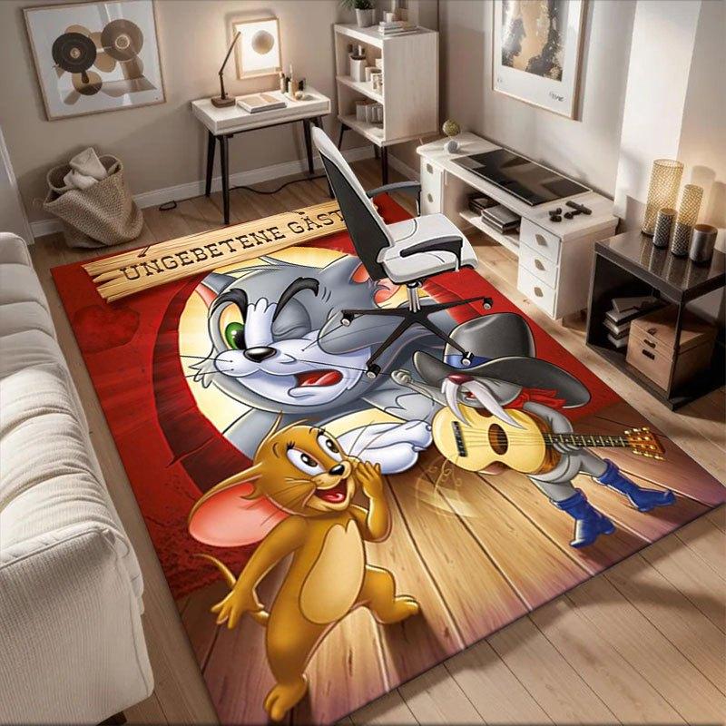 Tom & Jerry Uninvited Guests Poster PrintOffice Mat Home Decor Gift For Halloween & Christmas LD131 60cm by 90cm