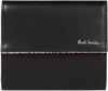 Paul Smith Signature Stripe Tipping Black Men's Tri-fold Wallet,