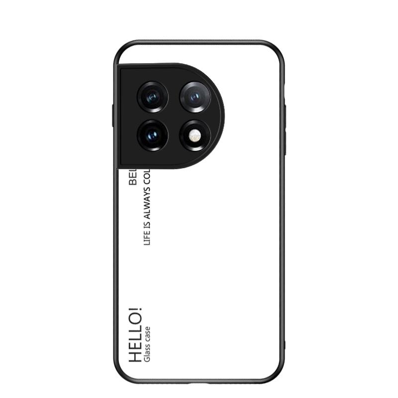 For OnePlus 11 Case Luxury Hard Tempered Glass Gradient Protective Back Cover case For OnePlus 10 Pro 10T OnePlus11 10Pro Shell