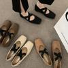 French Retro New Chinese Single Shoes with Skirt Mary Jane Shoes Ballet Shoes Spring and Summer Soft-soled Women's Shoes Flat Shoes