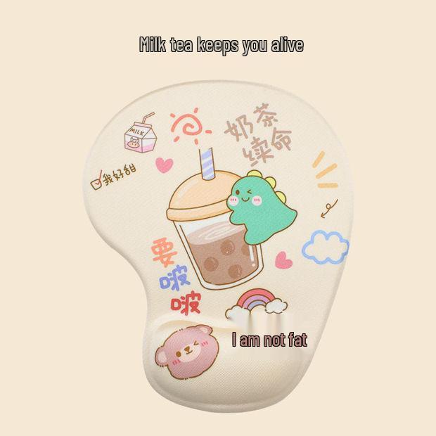Creative Cartoon Silicone Wrist Rest Mouse Pad & Keyboard Hand Rest - Cute Desk Mat