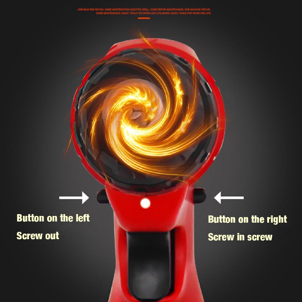 12V Electric Cordless Drill Screwdriver Hand Drill 2 Speed 18+1 Torque Adjustment Li-Ion Battery Rechargeable Power Tool