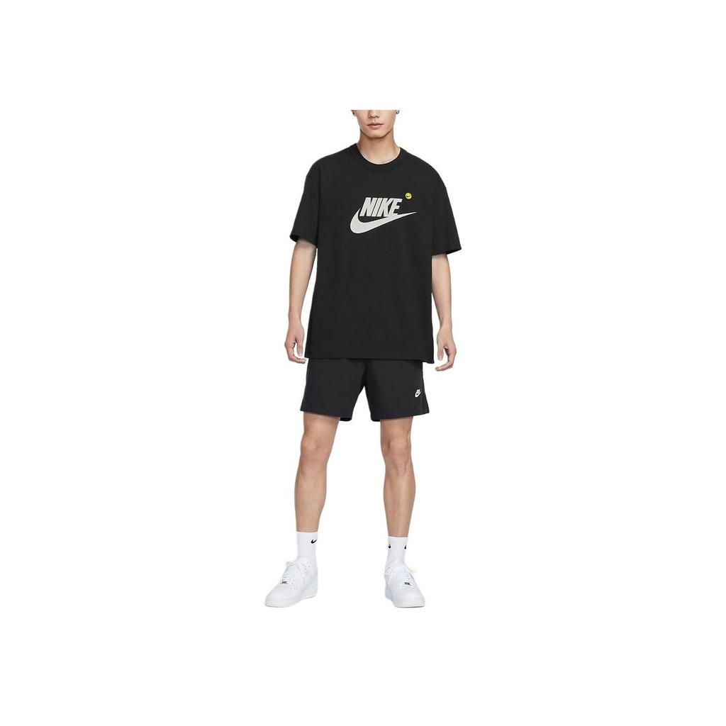 Nike Letter Logo Crew Neck Casual Pullover Short Sleeve T-Shirt Men Tops Black HJ3959-010