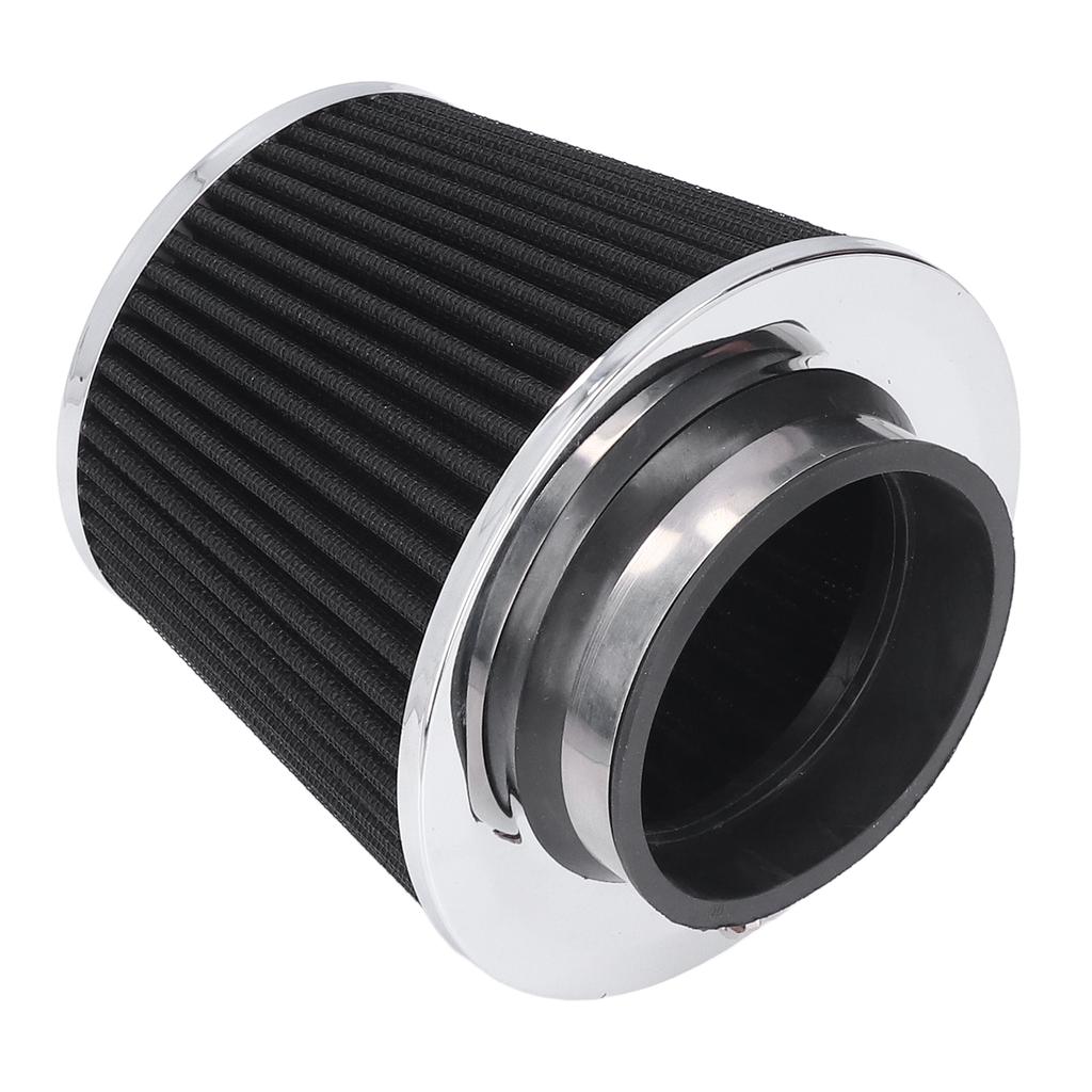 High Flow Air Intake Filter Clamp On Design Washable Steel Nonwoven Fabric Universal for Car