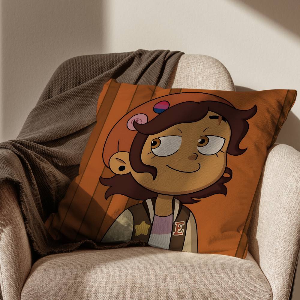 COOL L-Luz T-The Owl House Cushion Cover Suitable For Sofa Car Bedroom Office Cushions Decorative Pillow Case