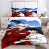 Anime Couple Nature Print 3Pcs Bedding Set,Duvet Cover with 2 Bedro,Pillowcase Home Birthday Gift