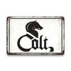 Vintage Ruger Beretta Metal Tin Signs: Elevate Your Home Bar Decor with Retro Flair