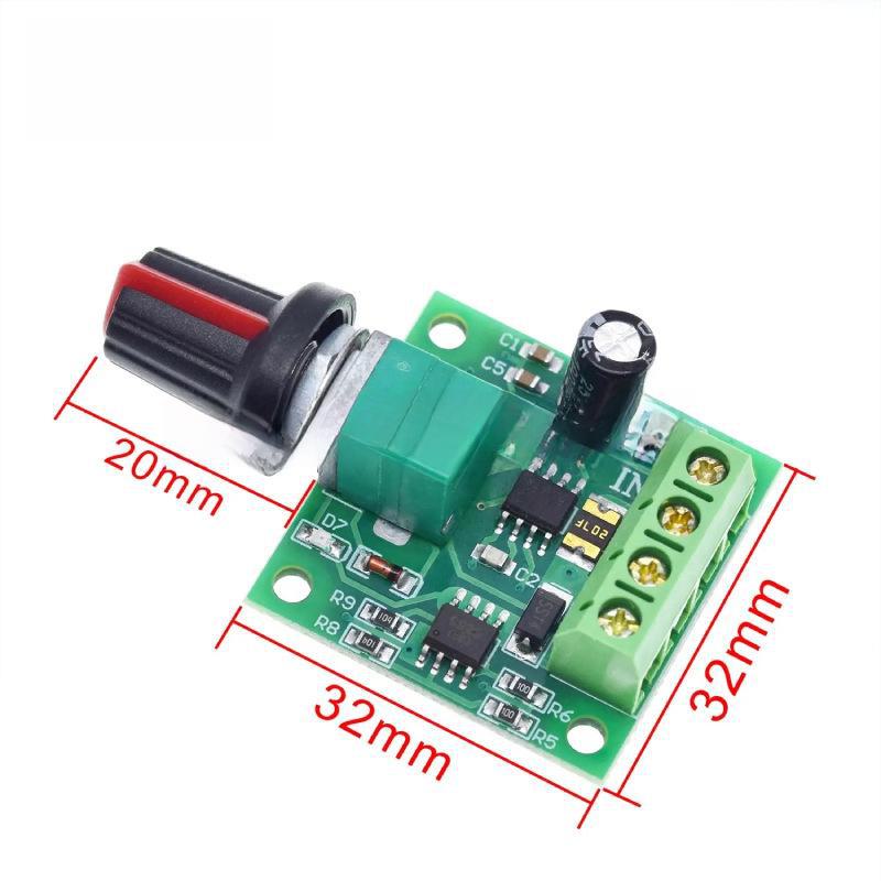 Mini PWM DC Motor Speed Controller 1.8-12V Switch 2A 1803BK