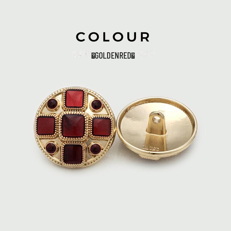 Runde Metallknopf Anzugjacke mit Pelzbesatz - Damen Strickmantel