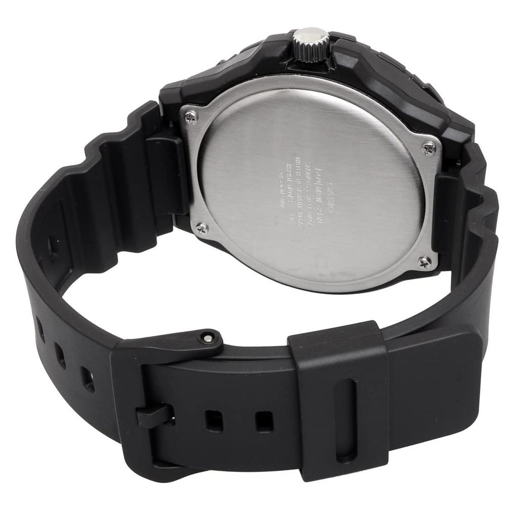 Casio Standard Big Face Quartz Watch MRW-210H-1A2V Men's Black and Gold [Imported]