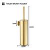 Brushed Gold Stainless Steel Towel Bar Rack Toilet Paper Holder Towel Rack Hook Toilet Brush Bathroom Hardware Accessories