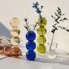 Nordische Glasblasen-Vase - Klarer Hydrokultur-Pflanzgefäß für Heim-Schreibtischdeko, Niedliche Einfache Geschenkidee & Blumengesteck-Dekoration