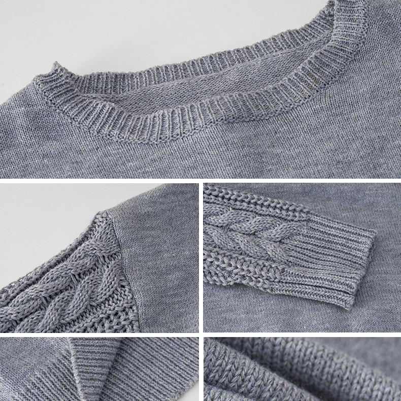 2026 New Women's Round Neck Sweater, Casual Long Sleeve Knit Top for Autumn Winter Daily Wear