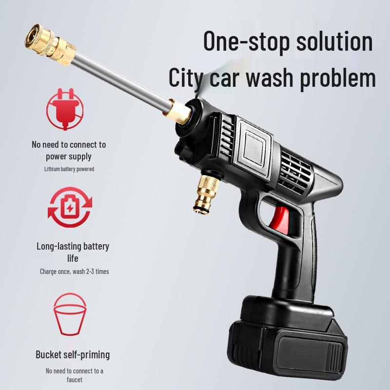 Powerful Wireless High-Pressure Car Washer with Lithium Battery