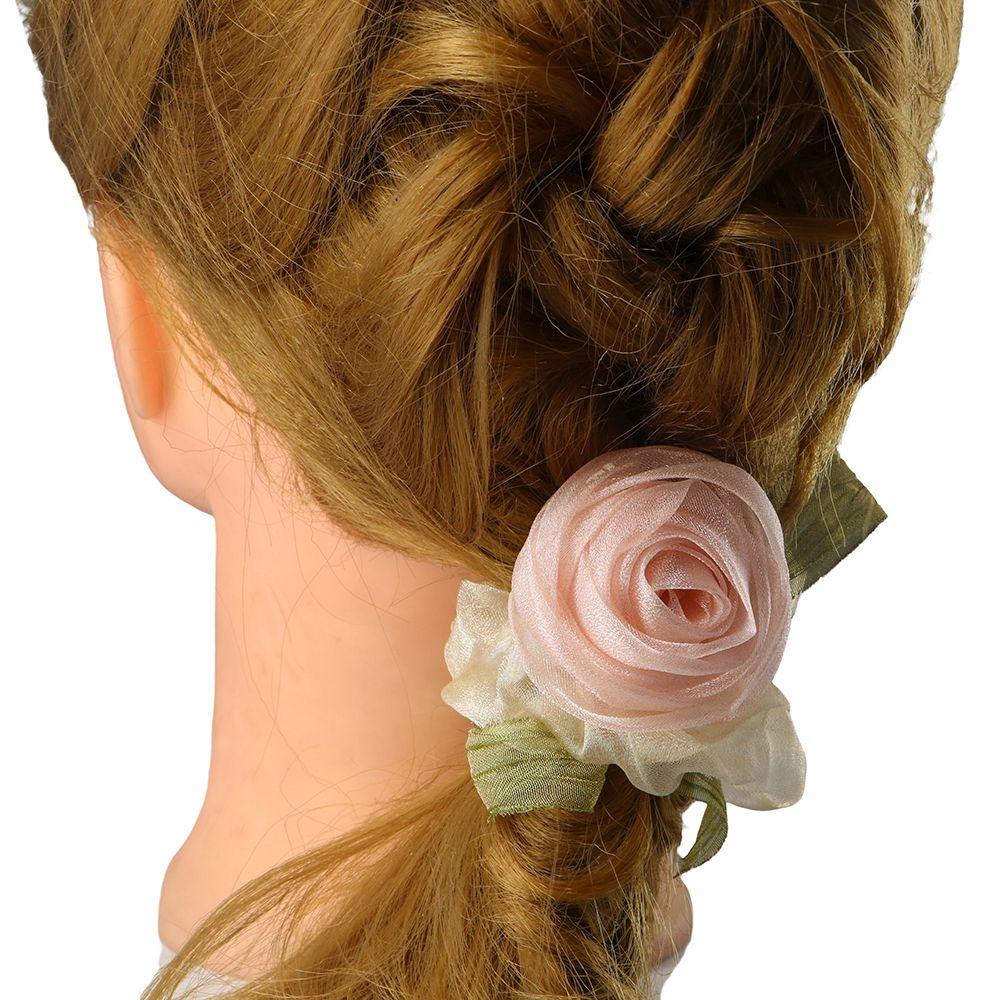 Ties For Women Korean Style Hair Rope Ponytail Holder Women Hair Ring Rose Flower Hair Scrunchies