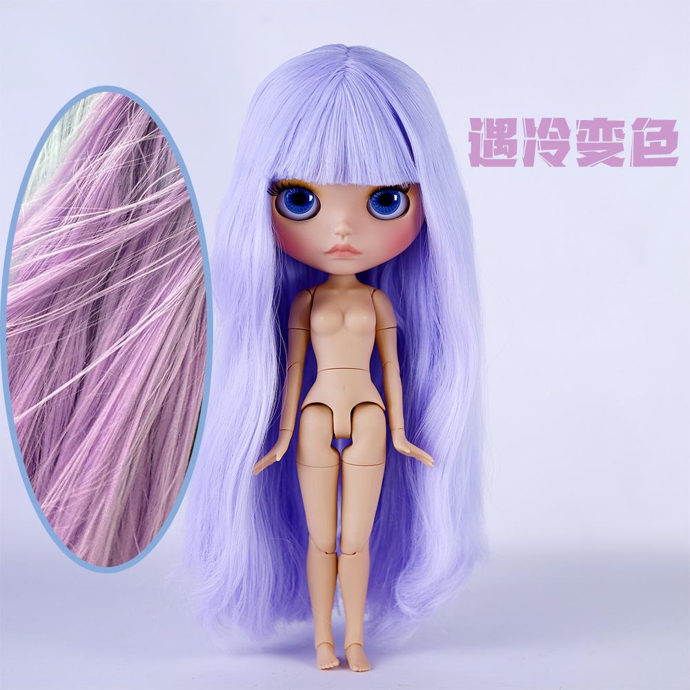 Icy Dbs Blyth Doll 19 Joints 30cm Body Bjd Doll Matte Face Glossy Face Tan Skin Beep Lips Hand-Painted Makeup Diy Hair Girl Gift