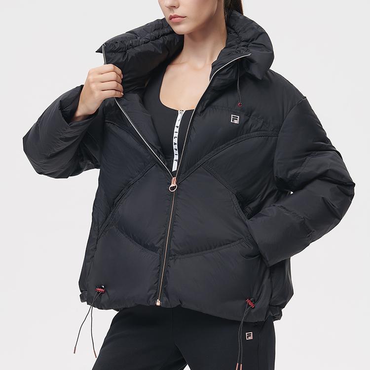 New FILA Athletics Down Jackets Women's Pitch Black A11W141917F-BK