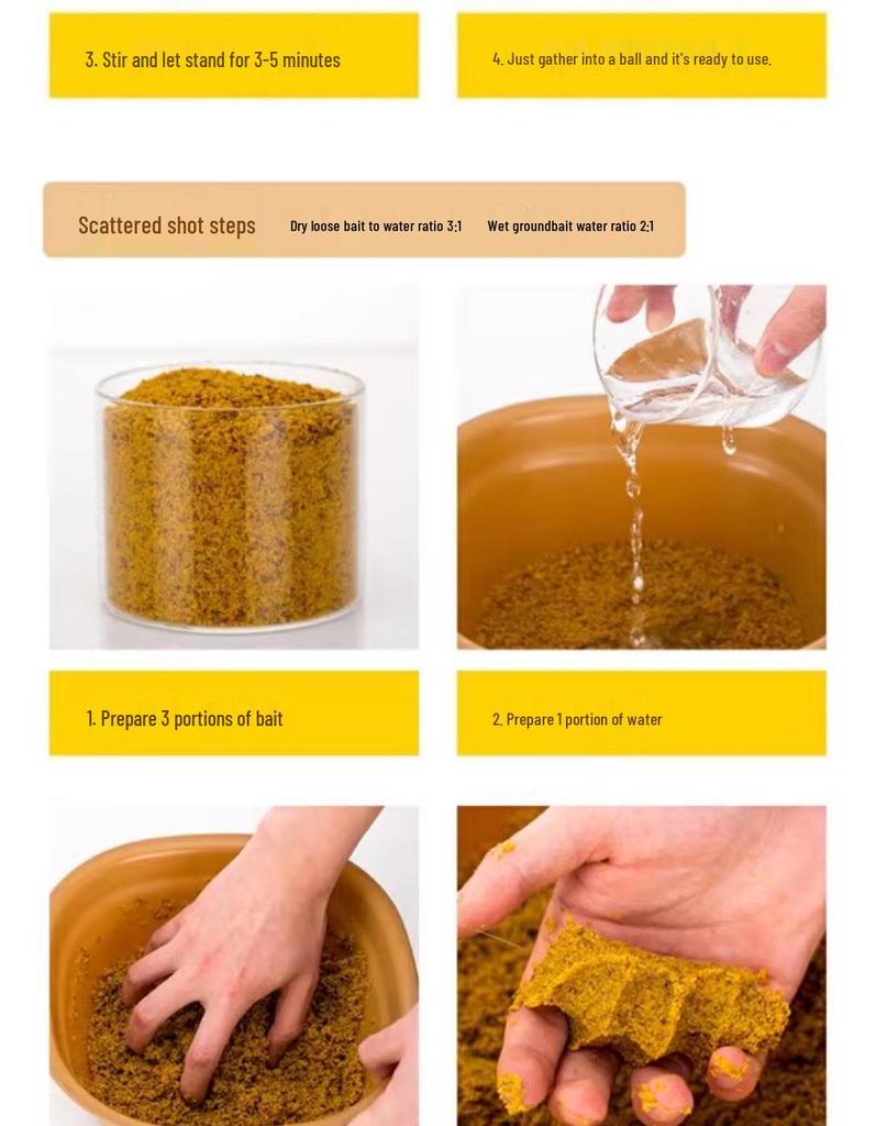 Dreamer Fantasy High-Protein Gelbe Nudel Karpfenköder - Weich, Klebrig Gekneteter Schwarzer Gruben-Grasfisch-Nistköder